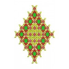 Cross Stitch Coat Embroidery Patch Design