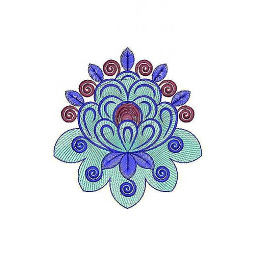 Tatami Stitch Floral Applique Embroidery Design Tatami Stitch Floral Applique Embroidery Design