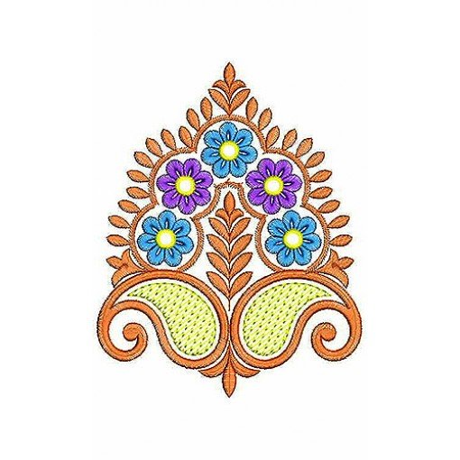 Kashmiri Scarf Corner Embroidery Applique Design Kashmiri Scarf Corner Embroidery Applique Design