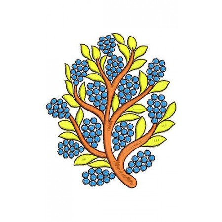 Tree Style Embroidery Design