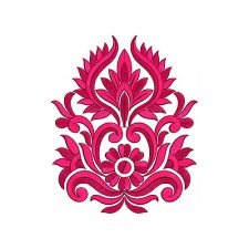 Damask Embroidery Design