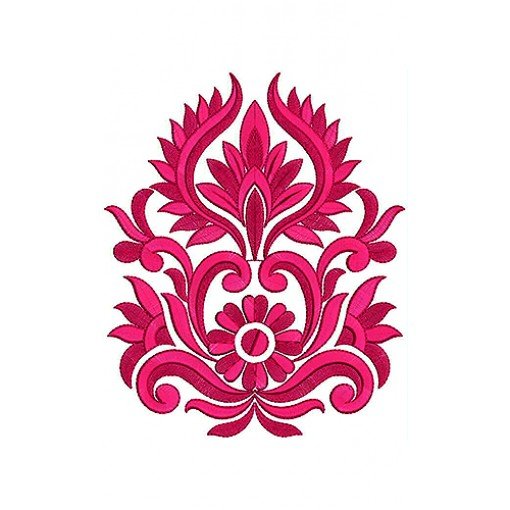Damask Embroidery Design