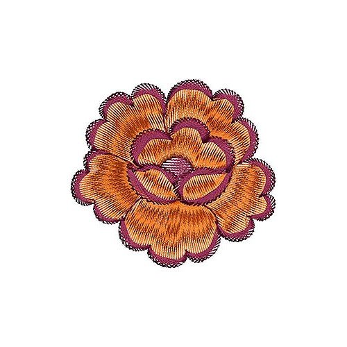 Rose Floral Applique Embroidery Design