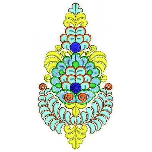 Pallu Corner Patch Applique Embroidery Design Pallu Corner Patch Applique Embroidery Design