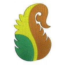 Paisley Leaf Embroidery Design