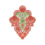Saree Butta Embroidery Design 8770