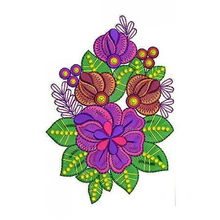 Tulle Dress Applique Embroidery Design