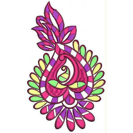 Feminine Dress Applique Embroidery Design Feminine Dress Applique Embroidery Design