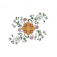 Kutch Work Cross Stitch Embroidery Pattern