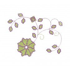 Cross Stitch Bed Sheet Embroidery
