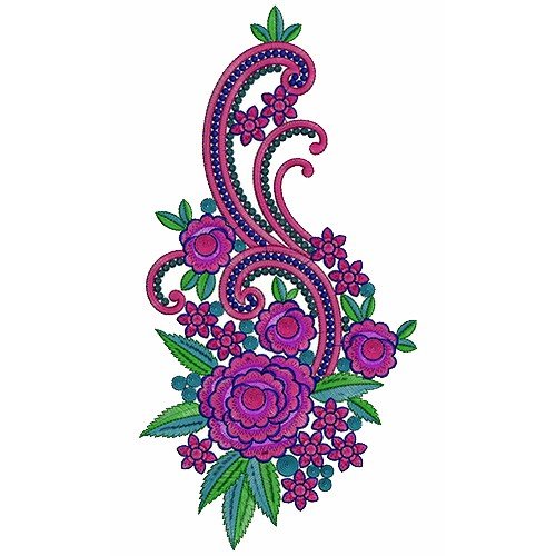 9521 Anarkali Embroidery Design