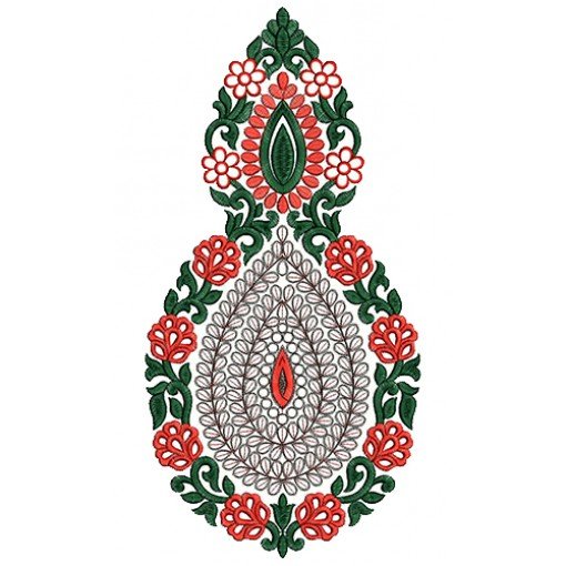 9579 Anarkali Embroidery Design