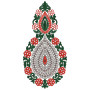 9579 Anarkali Embroidery Design