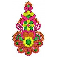 Dot Print Dress Applique Embroidery Design Dot Print Dress Applique Embroidery Design