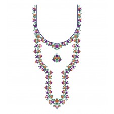 Bohemian Embroidery Neck Design