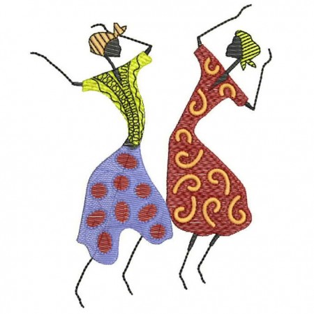 African Dancing Lady Design 24854