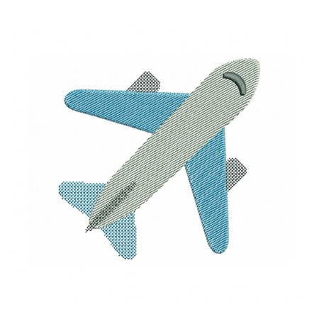 Airplane Embroidery Design