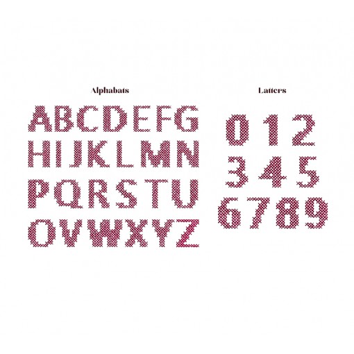 Alphabets Cross Stitch Embroidery Pattern Alphabets Cross Stitch Embroidery Pattern