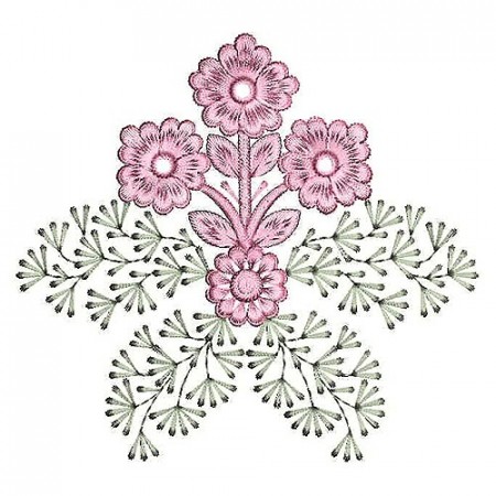 Amazing Stitch Effect Applique Embroidery Design 24821