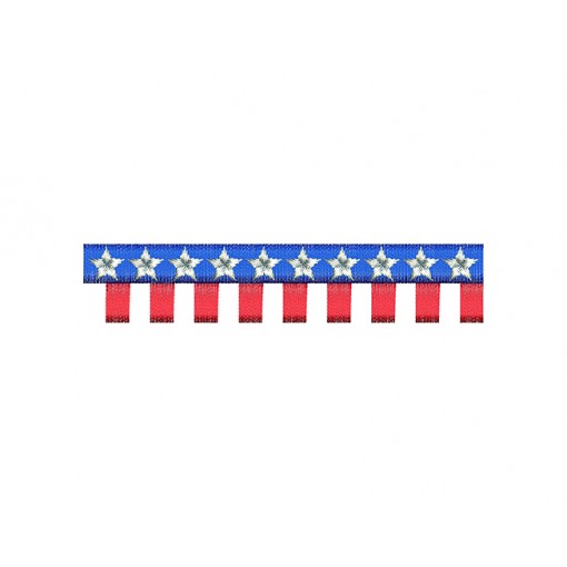 American Flag Embroidery For T Shirt Pocket