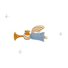 Angel With Trumpet Embroidery