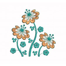 Aplic Flower Design Embroidery