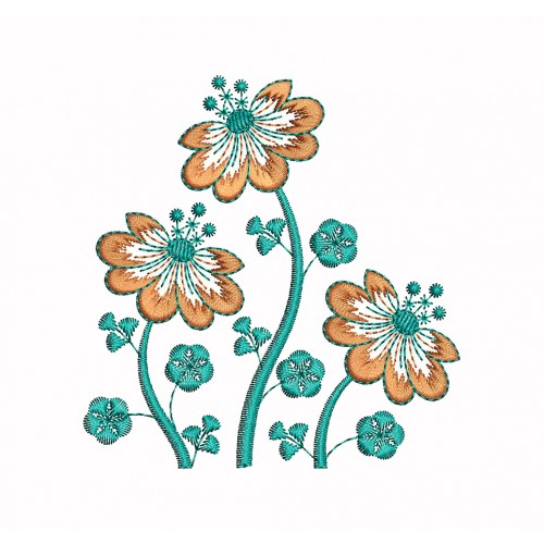 Aplic Flower Design Embroidery