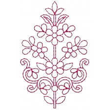 Apron Run Stitch Applique Embroidery Design 25492