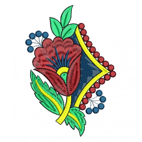 Arabian Jasmine Flower Embroidery Design