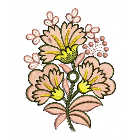 Awesome Flower Embroidery Design 25110