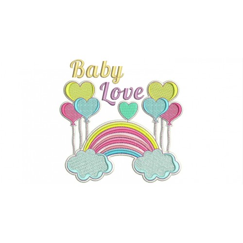 Baby Love Machine Embroidery Design