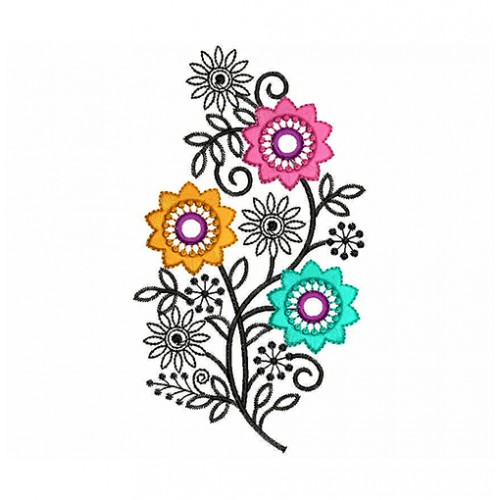 Banarasi Patch Embroidery Design