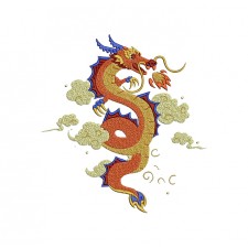 Bearded Dragon Embroidery Design
