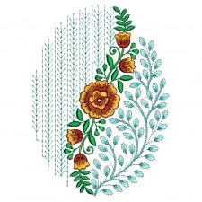 Beautiful Butta Embroidery Design