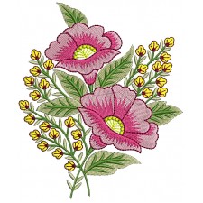 Beautiful Lily Flower Embroidery Applique Design 25999