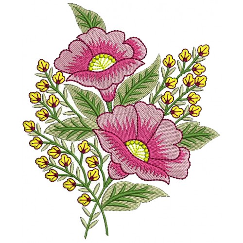 Beautiful Lily Flower Embroidery Applique Design 25999