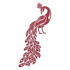 Beautiful Peacock Machine Embroidery Design
