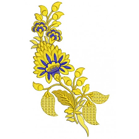Bed Sheet Applique Embroidery Design 25489