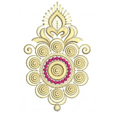 Bedsheet Butta Embroidery Design 25703