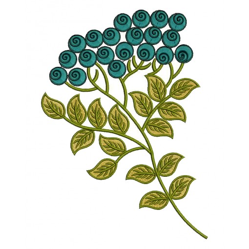 Beginner Floral Applique  Embroidery Design 25071