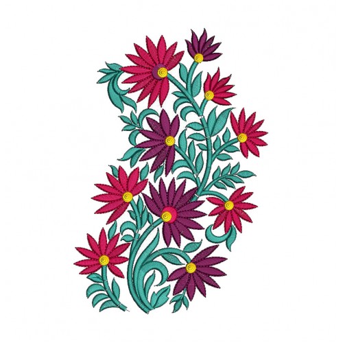 Big Flower Embroidery Design