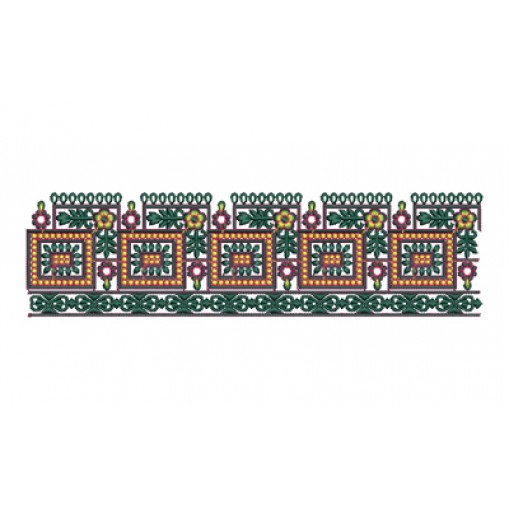 Bridal Dress Embroidery Design