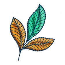 Blomme Flower Corner Embroidery