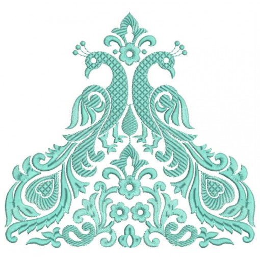 Blouse Back Neck Peacock Design