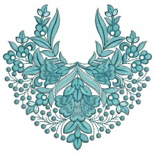 Blouse Back Patch Embroidery Design 25587
