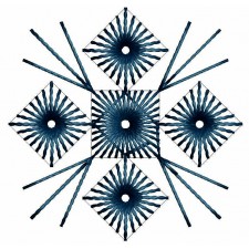 Machine Embroidery Applique Flower Design 25000