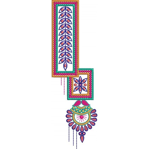 Neck Embroidery Kurtis