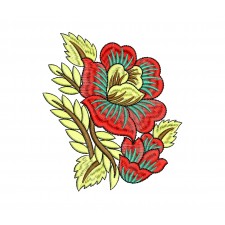 Boot Cut Pants Fashion Embroidery Design