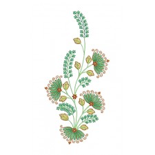 Botanical Floral Embroidery Vine