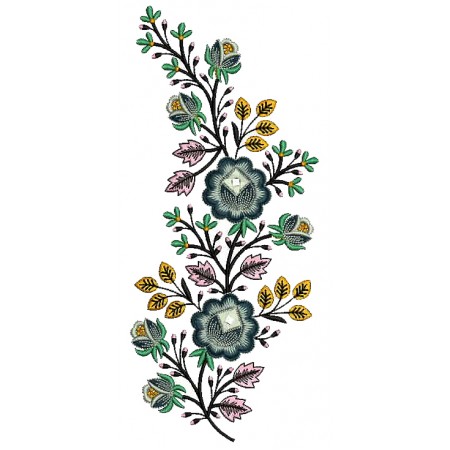 Branch Applique Machine Embroidery Design 25865